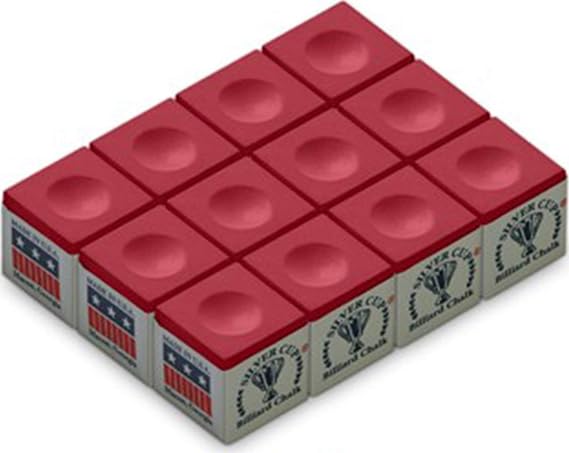 Silver Cup SC-12-RED Chalk Dozen Box, Red