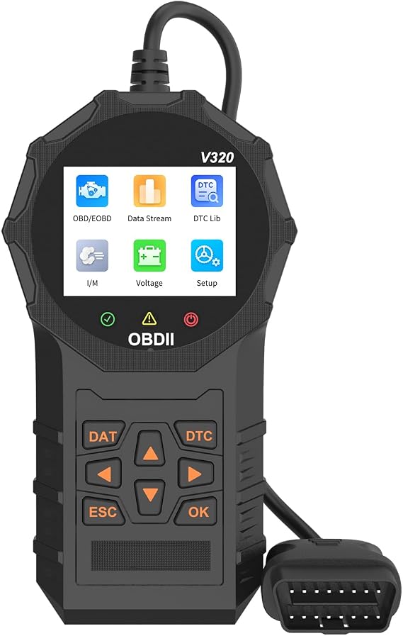 V320 OBD2 Scanner, Automotive OBD II Scanner Fault Diagnosis, Vehicle Code Reader for Check Engine Light, Adapt to OBD2 Protocol Models