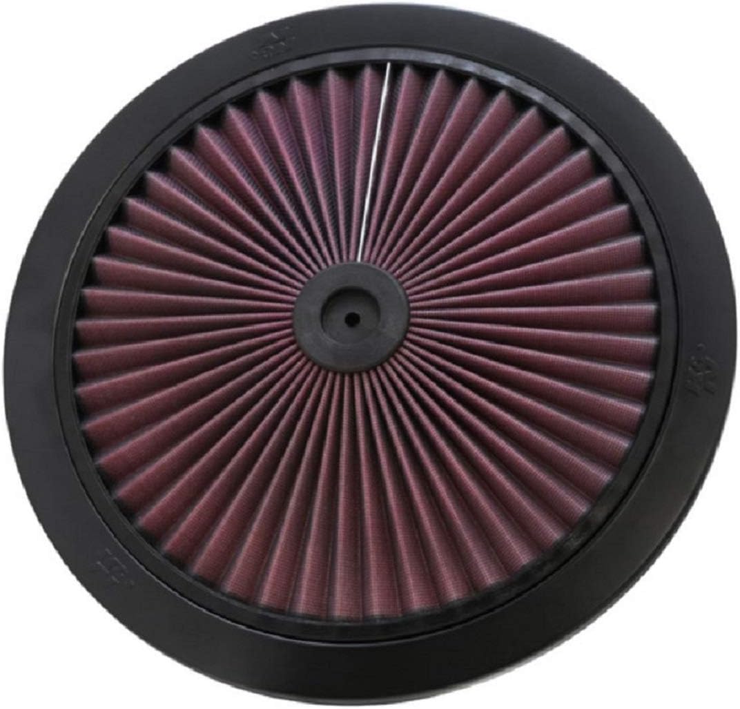 K&N X-Stream Top Filter: High Performance, Premium, Washable, Replacement Engine Filter: Filter Height: 1 In, Shape: Round Lid, 66-1401