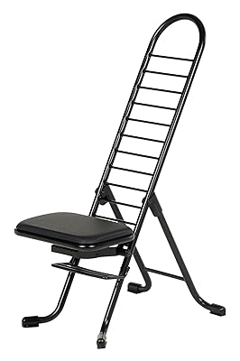 Vestil CPRO-600 Steel Height Ergonomic Worker Chairs 13 In. to 34 In. 220 Lb. Capacity Black