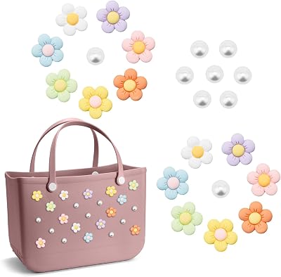 Accessories Rubber Compatible,Beach Tote,Decorative Charms for Handbag