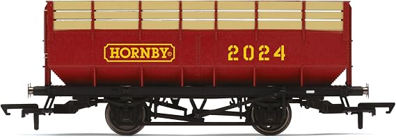 Hornby R60261 2024 Wagon Rolling Stock - Wagons for Model Railway Sets, Red