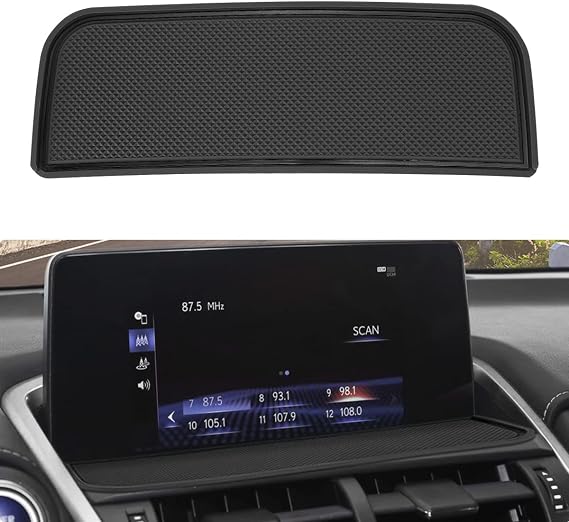 INTGET Dash Dashboard Mat for Lexus NX300 NX300h NX200 Accessories 2018 2019 2020 2021 Premium Custom Interior Non-Slip Anti Dust Dashboard Insert Liner Pad Rubber Mat (Black)