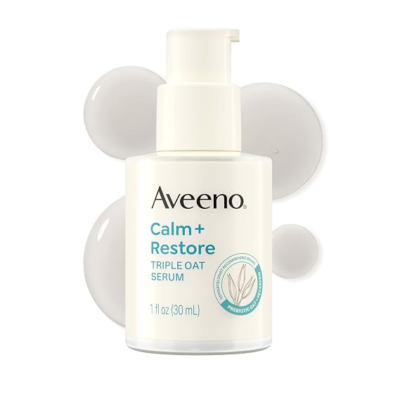 Aveeno Calm + Restore Triple Oat Face Serum, 1 fl. oz