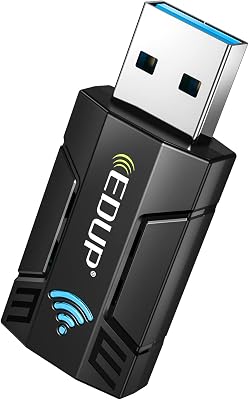 EDUP LOVE USB 3.0 Wireless WiFi Adapter AC1300Mbps for PC, USB Wi-Fi Dongle AC Mini Network Adapters 802.11ac 2.4GHz5.8GHz Built-in Antenna for Windows 1011 788.1XPVistaMac OS 10.6-10.15