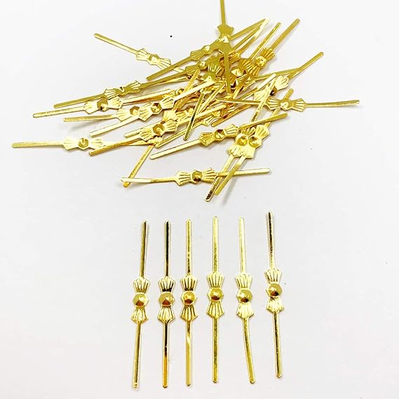 500pcs Chandelier lamp Part connectors chlips Bowtie pins 40mm for Fastening Crystals Bead Parts Chandelier Replacements Lighting Accessories (Gold)