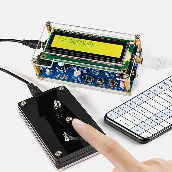 Morse Code Trainer, DIY Project with Pre-soldered PCBA, Enclosure & CW Key
