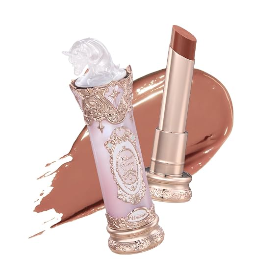 Flower Knows Knight Unicorn Glazed Lipstick, Muted Taupe Nude