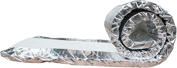 Ceramic Fiber Insulation Board, 2300F Aluminum Foil Ceramic Thermal Insulation Board for Wood Stoves Fireplaces Furnaces Forges Kiln Pizza Oven,40mm 3.6x0.61m