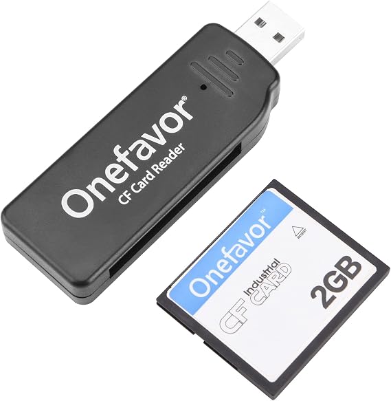 CompactFlash Cards Reader, Compact Flash CF Memory Card USB Reader Reader/Writer (with 2GB CF Card)