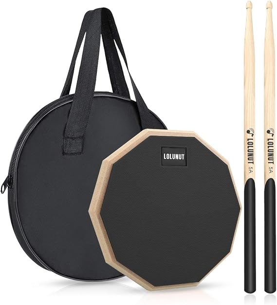 12 Inch Matte Silent Drum Pad, Quiet Practice Dumb Drum for Beginner