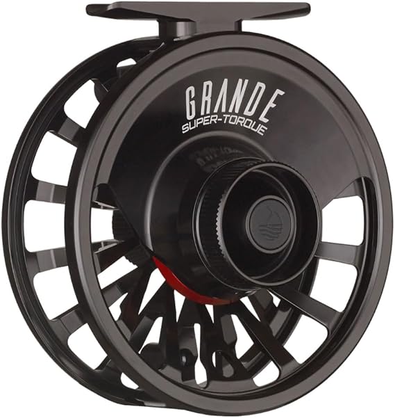 Redington Grande Fly Fishing Reel, Heavyweight Big Game Fly Reels, Freshwater and Saltwater, Super-Torque Drag System, Black, 7/8/9