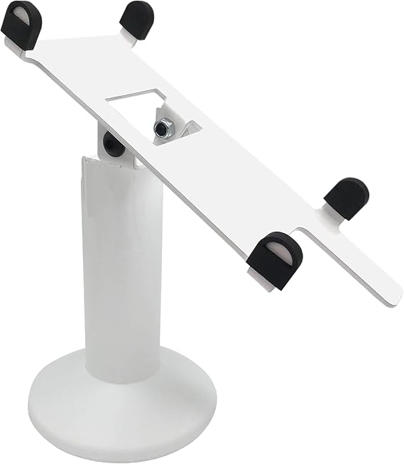 DCCStands Pax A60 7" Swivel and Tilt Terminal Stand, Screw-in and Adhesive, White