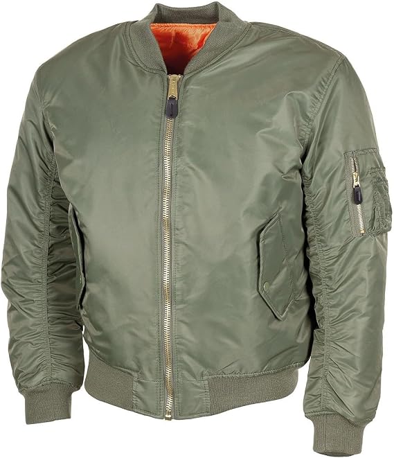 U.S. Military style MA1 bomber jacket air forces troops windproof warm olive