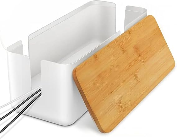 Firschoie Kabelmanagementbox 30x12x11.5cm Aufbewahrungsbox