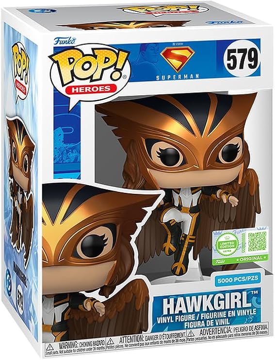 Funko Pop! DC Comics: Superman - Hawkgirl (5,000 Pieces Limited Edition) Exclusive Vinyl Figure Collectibles Bundled with Hard Protector Case