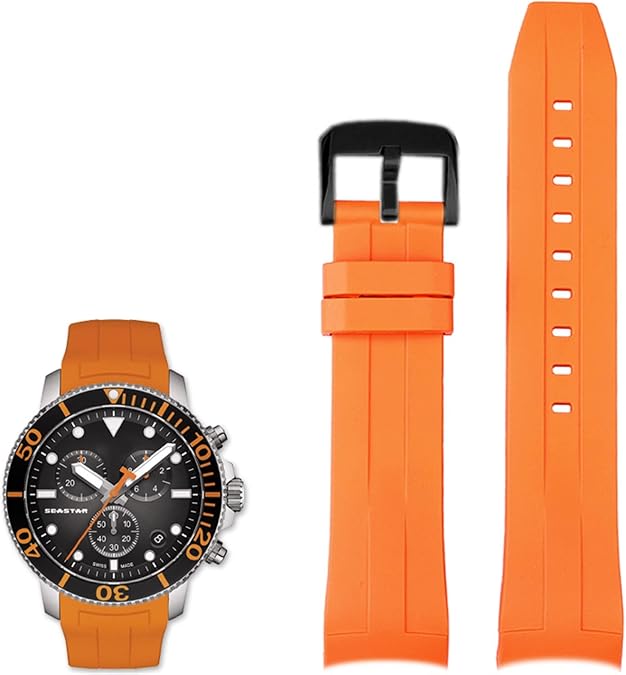 22mm Silicone Watch Bands For Tissot T120417 T120407 Quartz Dial Rubber Sport Men Watch Strap Watchband Waterproof