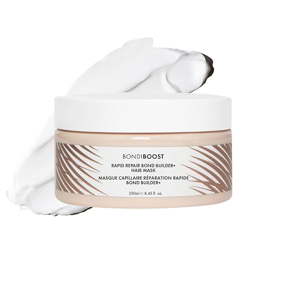 BONDIBOOST Rapid Repair Bond Builder Hair Mask, Damaged Hair, 8.45 fl oz | Deep conditioning bond-building mask restores strength and shine to damaged hair.