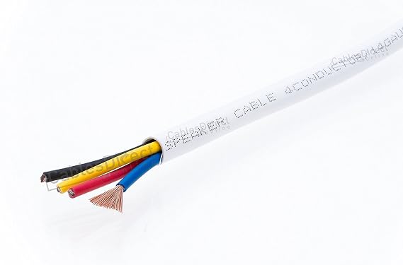 Speaker Cable 16awg 250ft 16/4 Cl2 in Wall 16 Gauge Audio Wire 4 Conductors Bulk