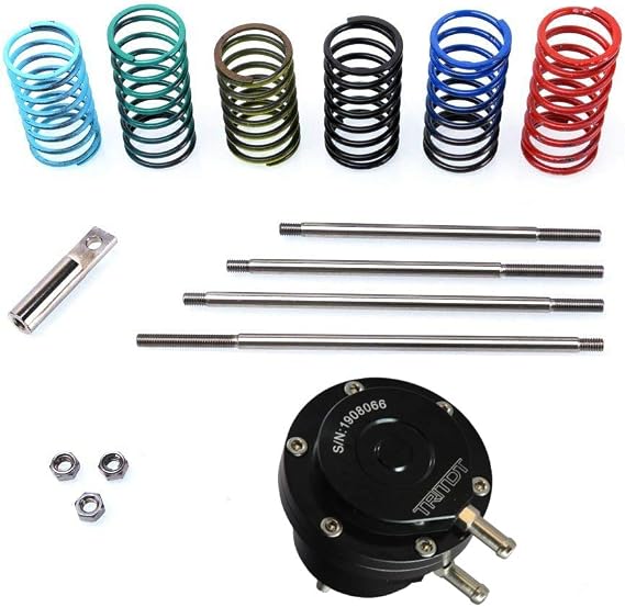 Universal Billet Adjustable Wastegate Dual-Port Actuator with 6 spring 4 Rod