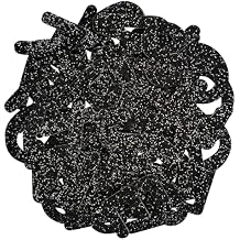 FR Black Glitter Letters Patches - Iron On Patches (Durable, Tear-Resistant, Colorfast, Washable) for Clothing, Jackets, Bags, DIY Crafts - 52 Pcs