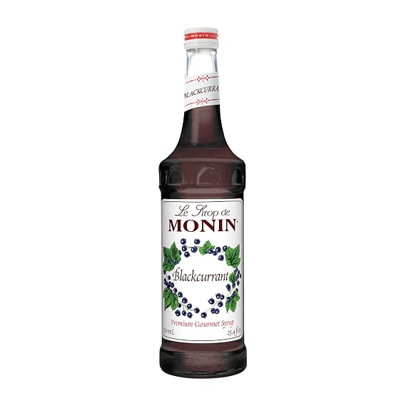 Monin Premium Gourmet Blackcurrant Syrup 750ml Bottle (black currant)