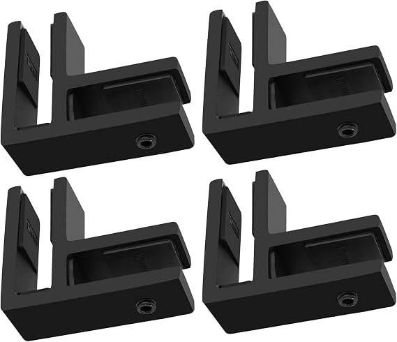 4PCS 90 Degree Clamp, Double Sided Railing Holder for 10-12mm