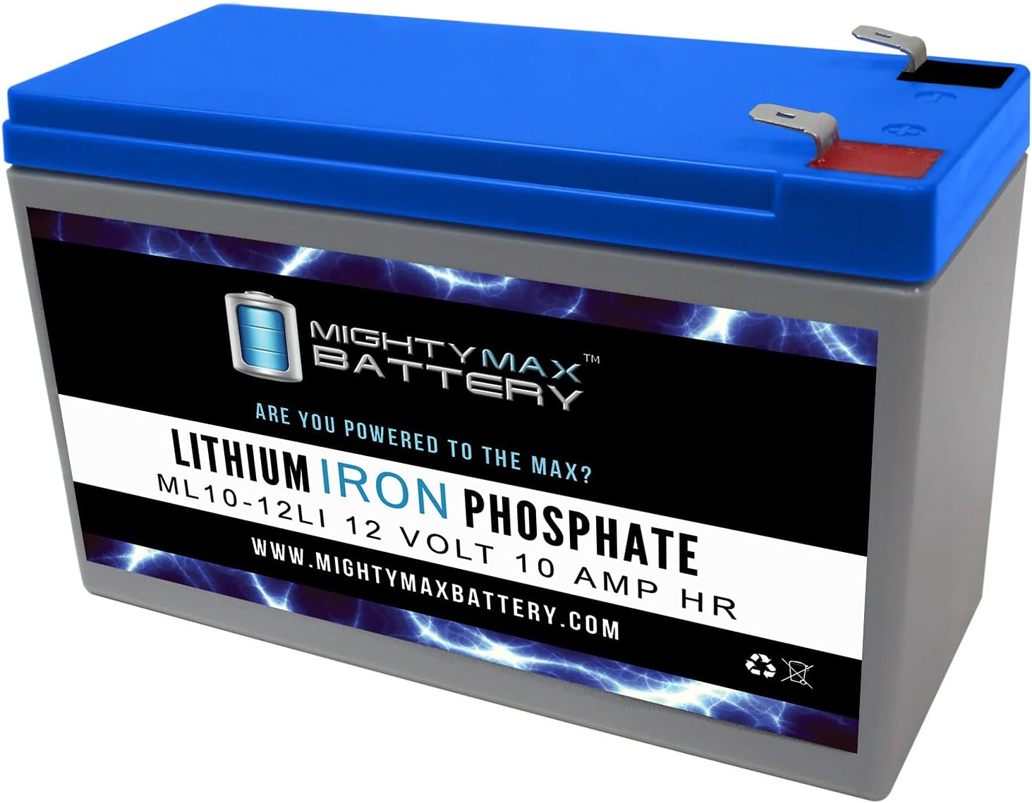 Mighty Max Battery 12V 10AH Lithium Replacement Battery for Yuasa NPW45-12 Brand Product