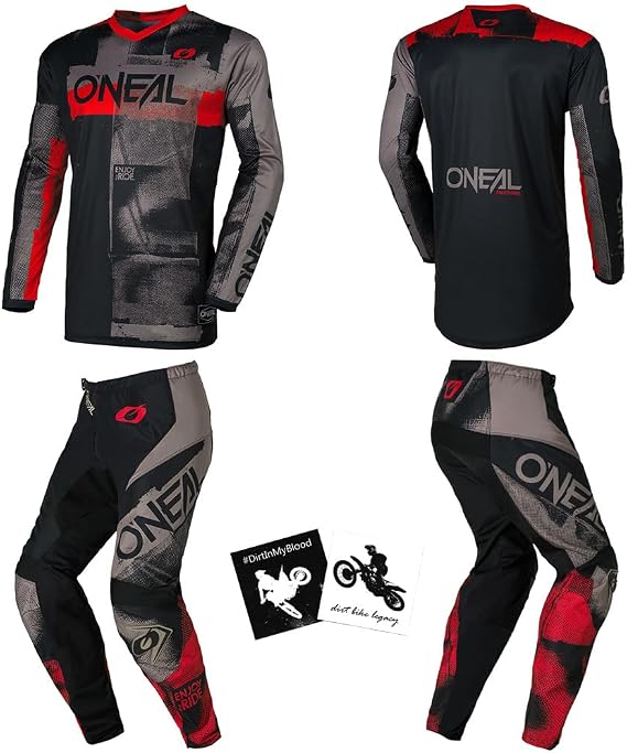 O'Neal Element Roller Men Protective Pants Jersey motocross dirt bike off-road bundle combo set