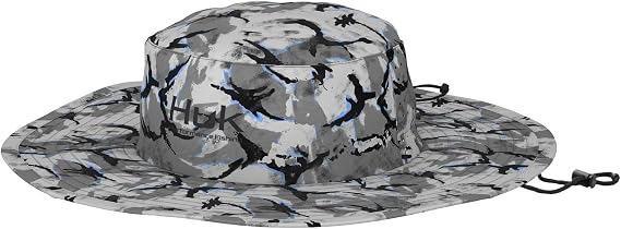 HUK Men's Boonie Hat, Wide Brim Fishing Hat for Men Bucket Hat