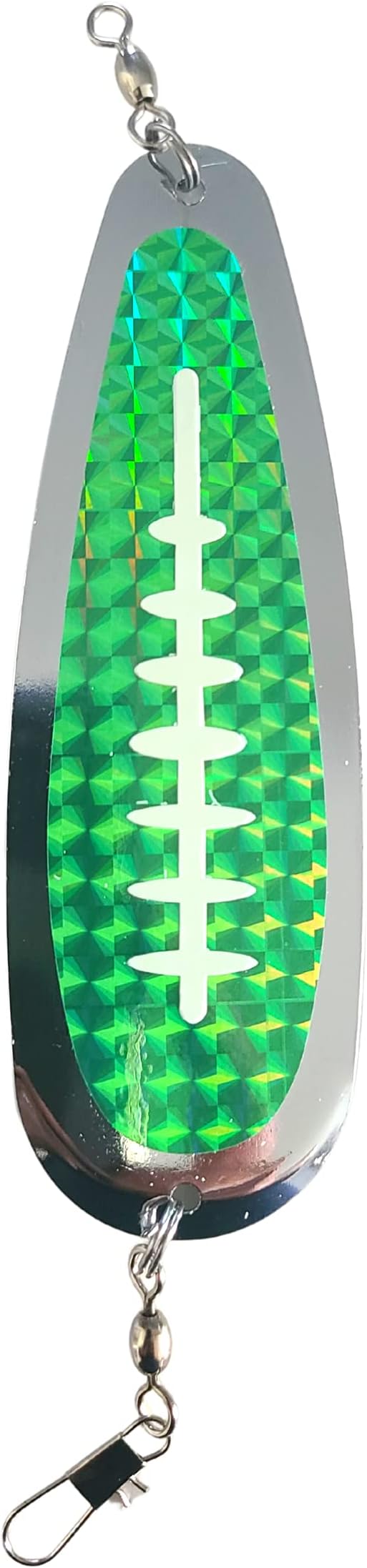 Kokanee Salmon Luminous HyperGlow Teardrop Fishing Flashers Chrome Plated Steel Multicolor Designs with HyperGlow Stickers for Enhanced Visibility Single Pack Options