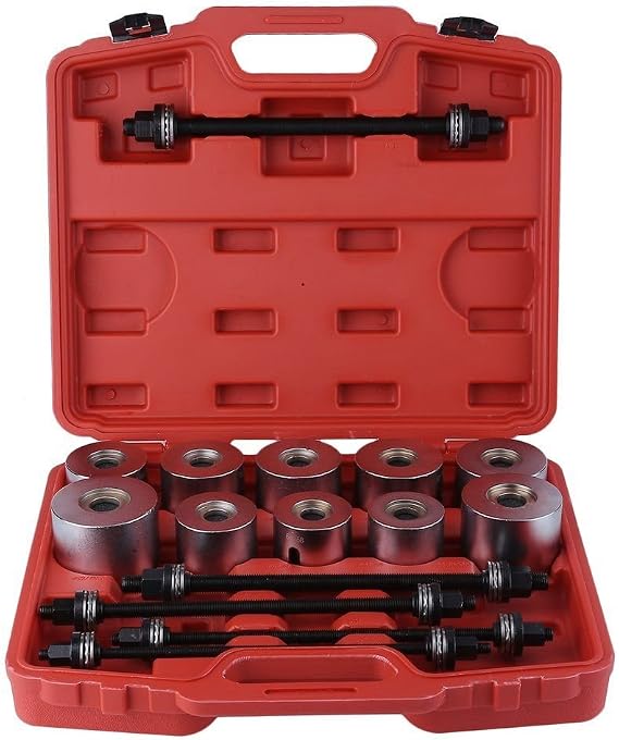 WINTOOLS 27 Pcs Universal Press & Pull Sleeve Kit Bush Bearing Removal Insertion Tool Set