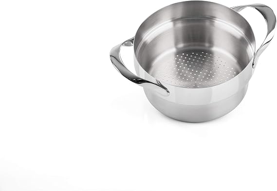 Barazzoni My Lady Vapocuoci My Lady Basket 20 cm 18/10 Stainless Steel, Thickness 1.2 mm-Claudio Bellini, Made in Italy, Stainless Steel, Stainless Steel,