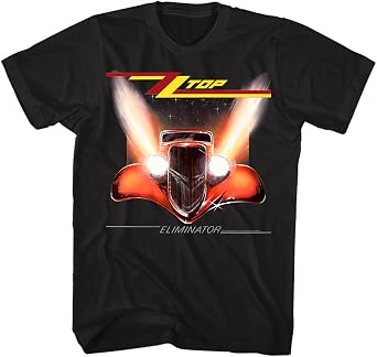 ZZ Top Rock Band Music Group Eliminator Album Cover Adult T-Shirt Tee