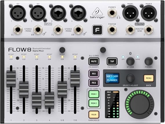 Behringer FLOW 8 8-input Digital Mixer with Bluetooth