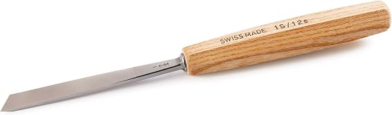 pfeil Swiss Made 12mm #1 Sweep Skew Cut Chisel - Single Bevel