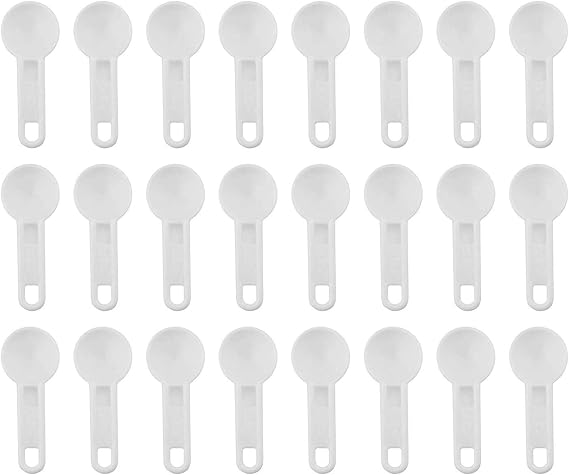 Cornucopia Brands Bulk Pack of Teaspoon Measuring Spoons (24-Pack); 5 ml / 5 cc Scoops Which Fit Inside a Spice Bottle