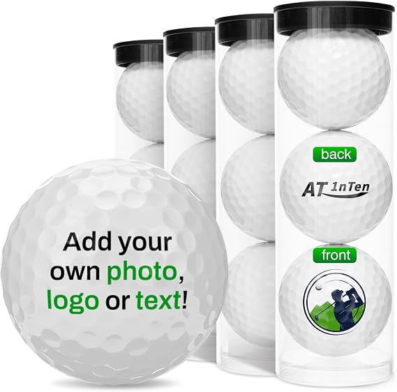 Personalized Golf Balls withText/Logo/Image-1 Dozen/21 Pack Bulk