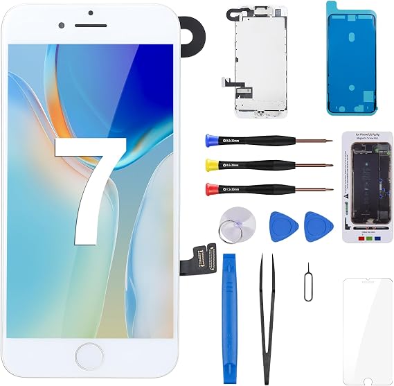 for iPhone 7 Screen Replacement with Home Button Ear Speaker
