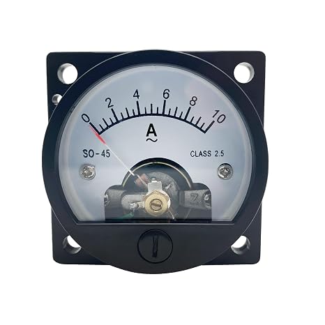 Analog Dial Panel Meter Voltmeter Gauge Current Measuring Ammeter SO-45 AC 10A