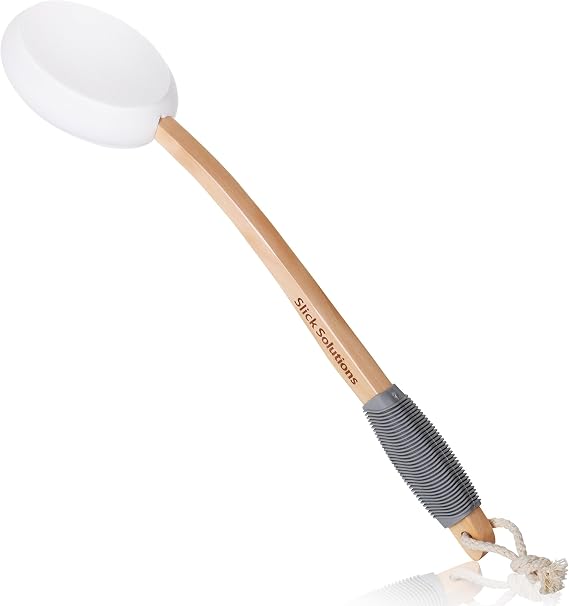 Slick Solutions Slick- Lotion Applicator, 17 inch, Applicators for Your Back, Back Applicator Lotion, Certified Organic, Easy Reach Washable, Applicators, Self Tanner For All Skin Tone