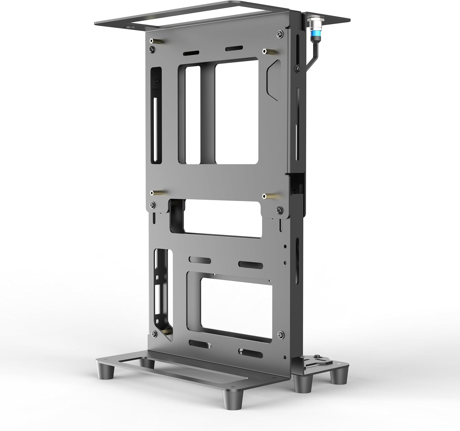PC Creative Assembly Frame Test Bench, DIY Computer Case PC Frame Desktop Chassis Rack Stand Open Air Test Bench Fits ATX ITX M-ATX Motherboard ITX
