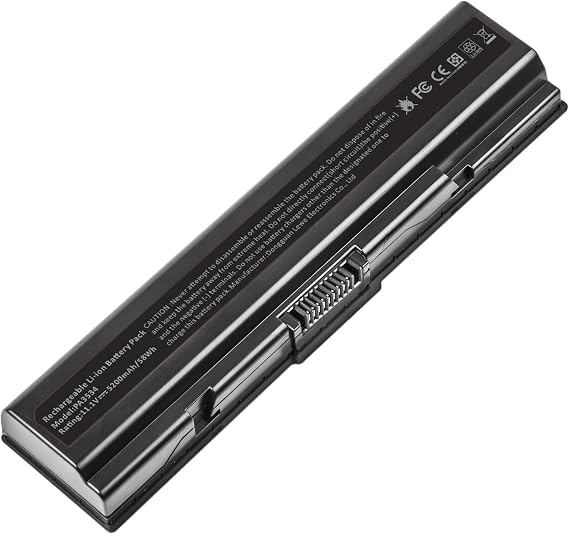 TREE.NB Laptop Battery for Toshiba PA3534U-1BRS Toshiba Satellite A200 A205 L201 L202 L203 L205 L300 L300D L305 L305D 11.1V 5200mAh Black