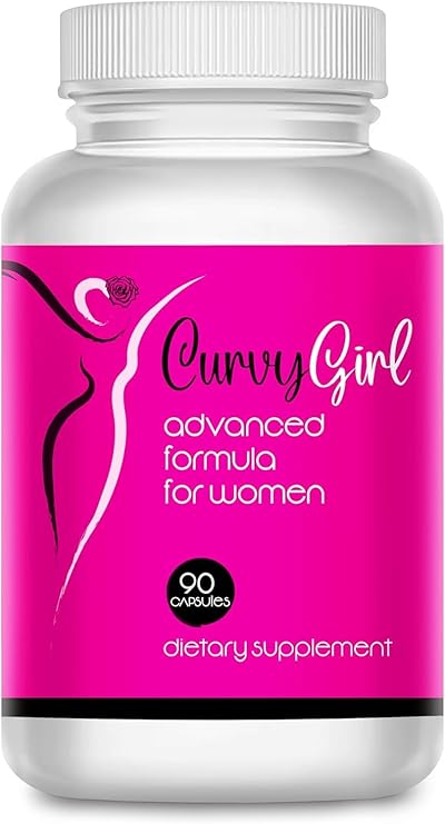 Curvy Girl- Female Weight Gain pills- Top and Bottom enhancement for women- get your Curves fast- Fill out your Jeans and Swimsuit naturally- 90 Caps