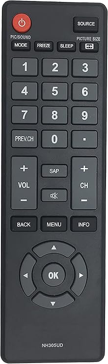 Universal Remote Compatible for FUNAI NH307UD LF320FX4F TV Remote Control