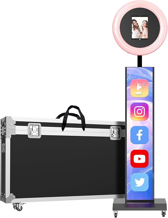 Portable Photo Booth Machine Compatible with Any Ipad,Black:Flight Case