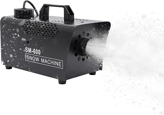 Snow Machine, 600W Artificial Snow Making Machine Professional Snow Maker Machine with Remote Control Stage Snowflake Maker Snow Making Machines for Outdoors Party Indoor Wedding Christmas