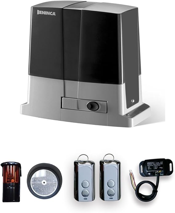 Slide Gate Opener Beninca Bull 424R CPanel, Receiver, 2 Transmitter, Photo Cell