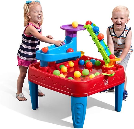 Step2 Discovery Ball Water Table with Balls | Water toys with 13 accessories | Toy activity table for indoor or outdoor/garden