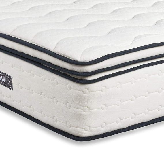 happybeds SleepSoul Space 2000 Pillow Top Mattress, 4ft6 Double